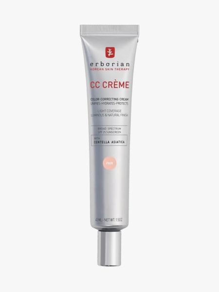 Erborian CC Creme in branded tube component on a light gray background